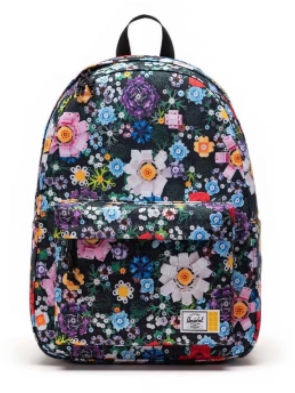 Herschel Supply Company Kids Floral Backpack - Black with Multicolor Flowers